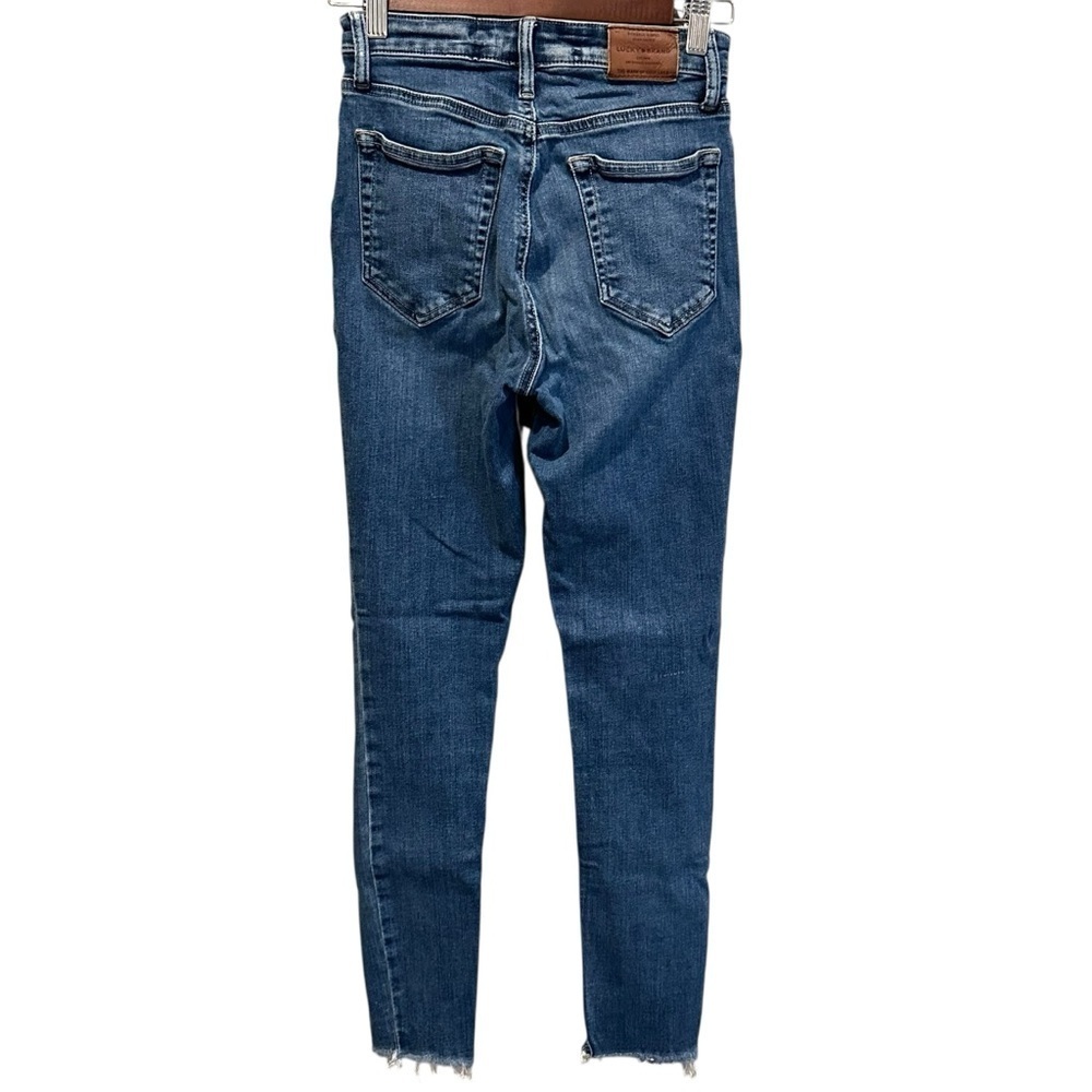 Lucky Brand Jeans Bridgette Skinny Mid Rise Medium Wash Denim Women’s Size 0/25 - Picture 4 of 11